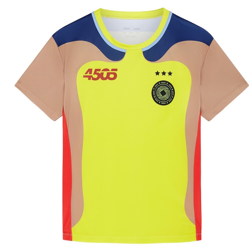 ASOS 4505 Women’s Soccer Football Short Sleeve Shirt‎ Colorblock Size US8 Rare!